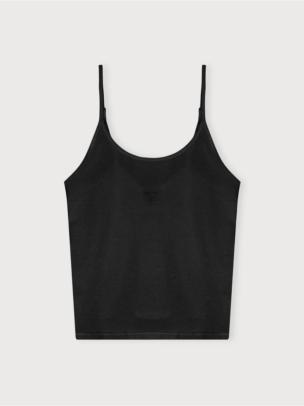 organic basics black singlet tank top